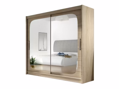 Armoire Closico Pallor VIII, Nombre d&rsquo;étagères: 5, 215x180x58cm