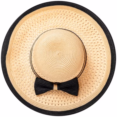 Tirage sur verre synthétique pretty straw hat 60 cm Fabriqué en France