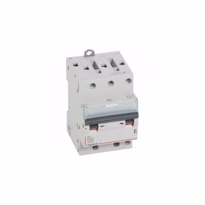 408071 Disjoncteur Tripolaire 32a – 3p Courbe D – 6/10ka – à Vis – Legrand Dx3