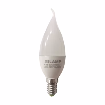 Ampoule LED E14 Flamme 8W 220V 38mm – Blanc Chaud 2300K – 3500K – SILAMP