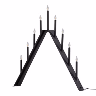 Lampe à Poser Bougeoir Déco « Are » 64cm Noir