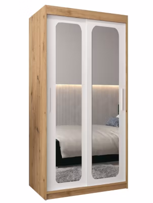 Armoire Promo T3 a portes coulissantes H. 200 x L. 100 x P. 62 2 portes