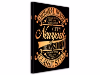 DECLINA, Tableau toile imprimée Vintage, Tableau New York Vintage Style, 80×120 cm