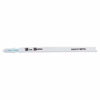 Pack de 5 lames de sci sauteuse TLBM110PBI pour bois et métal 110mm – HANGER – 150212