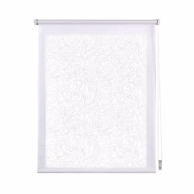 Store Enrouleur enrouleur imprimé CachemireBlanc 75 x 180 cm