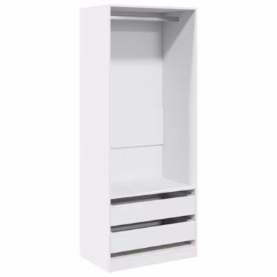 Garde-robe blanc 80x50x200 cm bois d&rsquo;ingénierie vidaXL