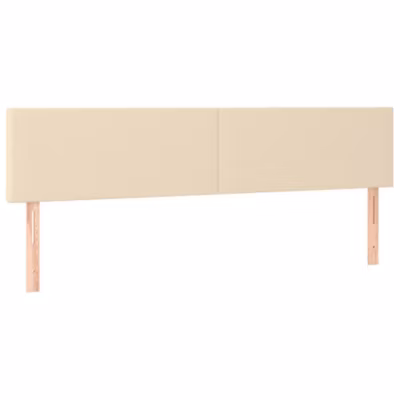 Têtes de lit Crème 160x5x78/88 cm Tissu vidaXL