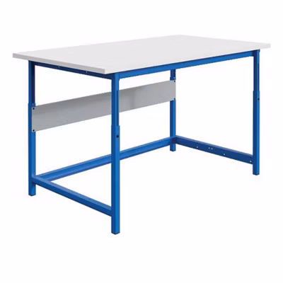 Établi pour atelier – Dim 1800x750x768/1048mm – Gris clair RAL7035 – Charge max 300kg – W010020602-GC