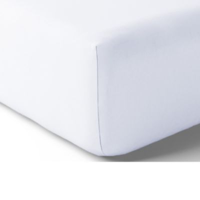 Drap housse en 100% coton (140×190 cm – Blanc)