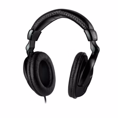 Meliconi – Casque TV filaire analogique HP50 PLUS – Noir – Câble lisse 5m anti-noeuds – Contrôle volume sur fil