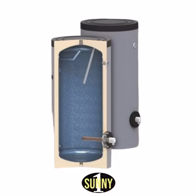 Ballon ECS émaillé BEC 1500L – sans serpentin – Sunny Habitat