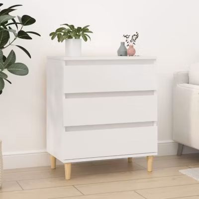 823040 vidaXL Buffet Blanc 60x35x70 cm Bois d&rsquo;ingénierie