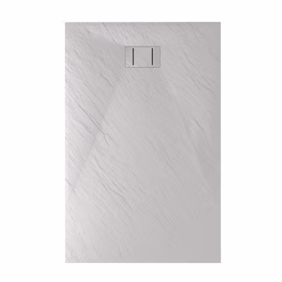 Bac à douche 80x170x2,6 CM Rectangulaire Blanc Effet Pierre mod. Blend