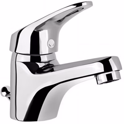 Mitigeur pour lavabo ou vasque SANINDUSA Cetus Basic chromé livré avec 2 flexibles et son vidage à tirette