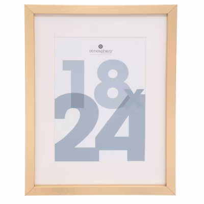 Cadre photo Manu – doré – bois 18×24 cm – Atmosphera