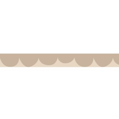 Frise décorative adhésive, festonnée irrégulier beige, motif géométrique, enfant, 5 cm X 300 cm