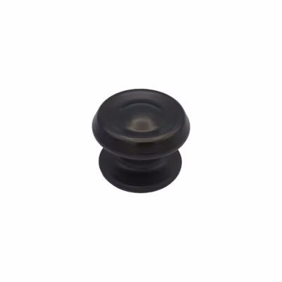 Bouton tirant de porte fixe D80 mm en aluminium  Marron foncé – breveté – lot de 6 boutons