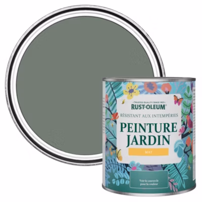Peinture Verte pour Jardin et terrasse, Finition Mate – RUST-OLEUM – Sérénité 750ml