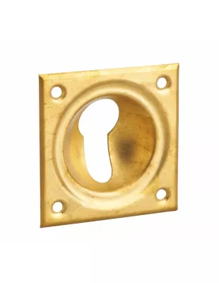 Entrée à cuvette trou de cylindre, 60x60mm, laiton – THIRARD