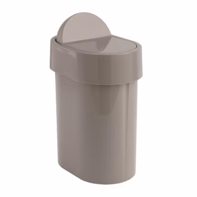 Poubelle De Salle De Bains 4,8 Litres Gris Tourterelle En Propylux Iris