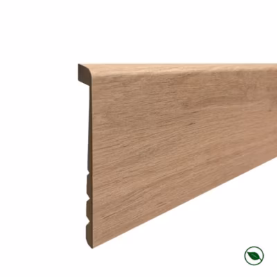 Lot de 6 surplinthes MDF  Pepper OAK 2400 x 130 x 16 mm