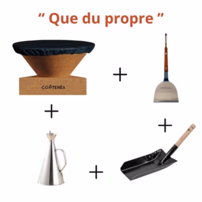 Kit d&rsquo;entretien et de protection pour brasero CORTENÉA diamètre 60 cm