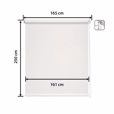Store Enrouleur Screen – Easydeco – Blanc – 165 x 250 cm