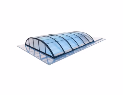 Abri de piscine Horizon – 4.33×2.52 m – polycarbonate alvéolaire 8 mm – pour piscine BAS7302. BAS7303 – ECO302